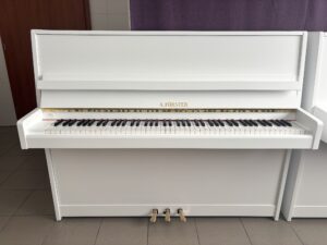 Bílé piano A. Förster, prodej pian Plzeň 001PB