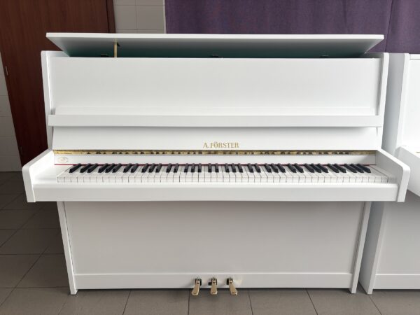 Bílé piano A. Förster, prodej pian Plzeň 001PB