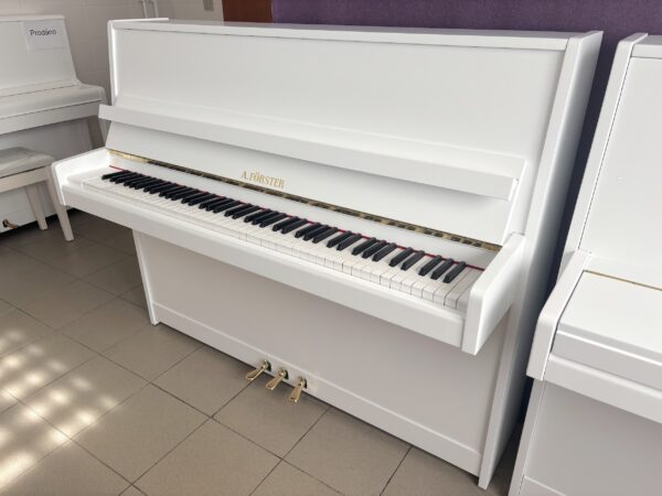 Bílé piano A. Förster, prodej pian Plzeň 001PB